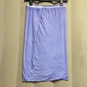 Humanoid Women’s Skirt Bodycon Faux Wrap Quiet Luxury Pastel Lavender Lilac